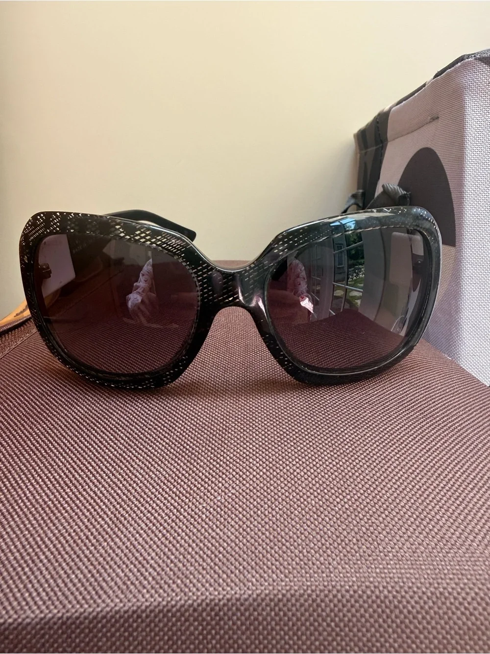 vintage Chanel Acetate CC Lace Effect Sunglasses (Model 5146).